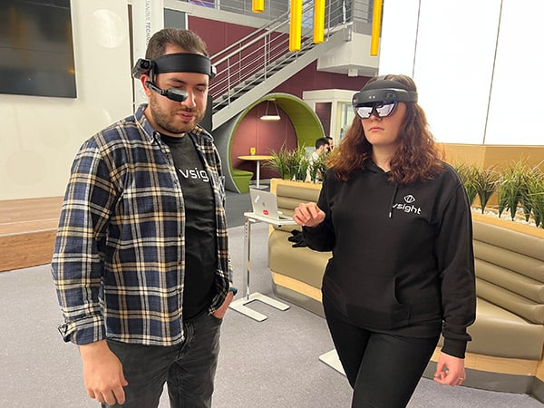 VSight team members at a company event