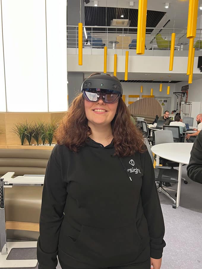 VSight team members at a company event