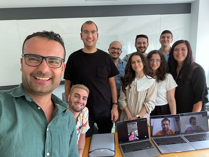VSight team members at a company event