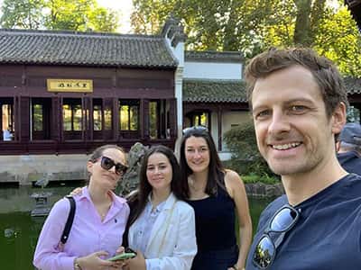 VSight team members at a company event