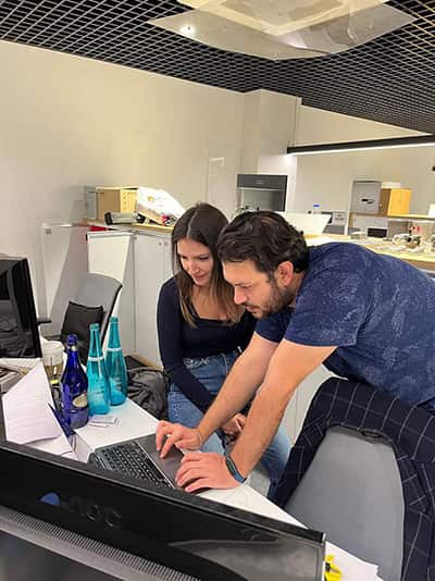 VSight team members at a company event
