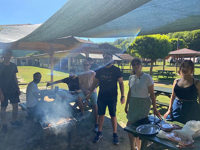 VSight team members at a company event