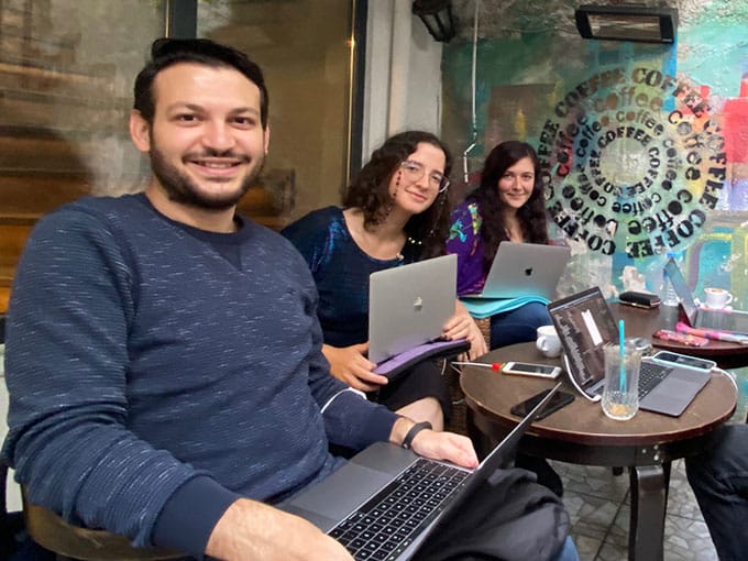 VSight team members at a company event