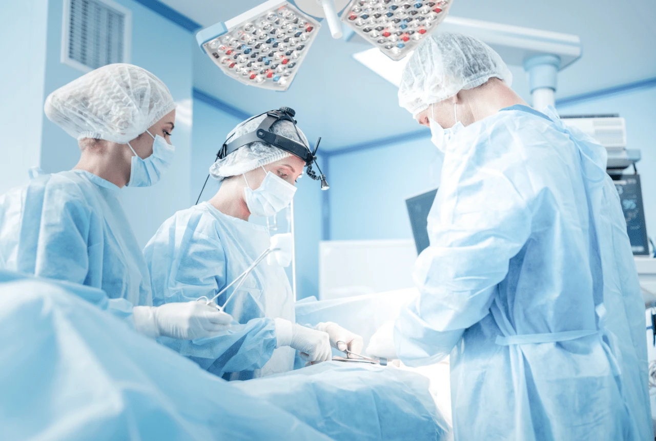 Medical professional using VSight AR remote assistance