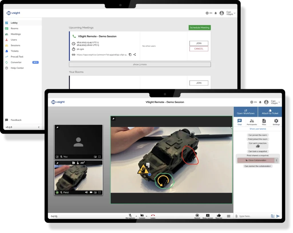 VSight Remote AR remote assistance walkthrough