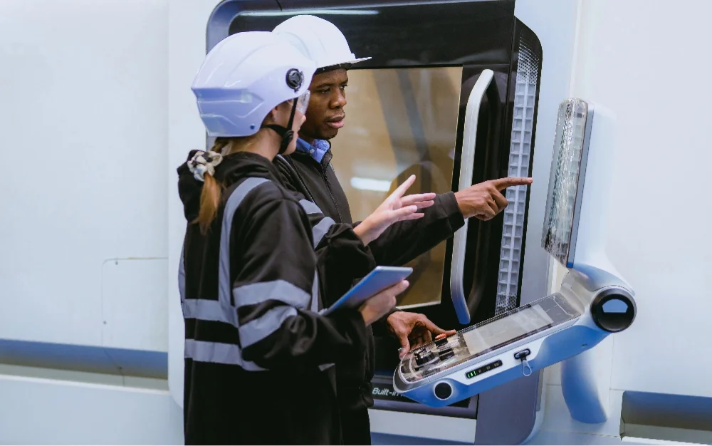 New technicians following digital step-by-step work instructions with VSight